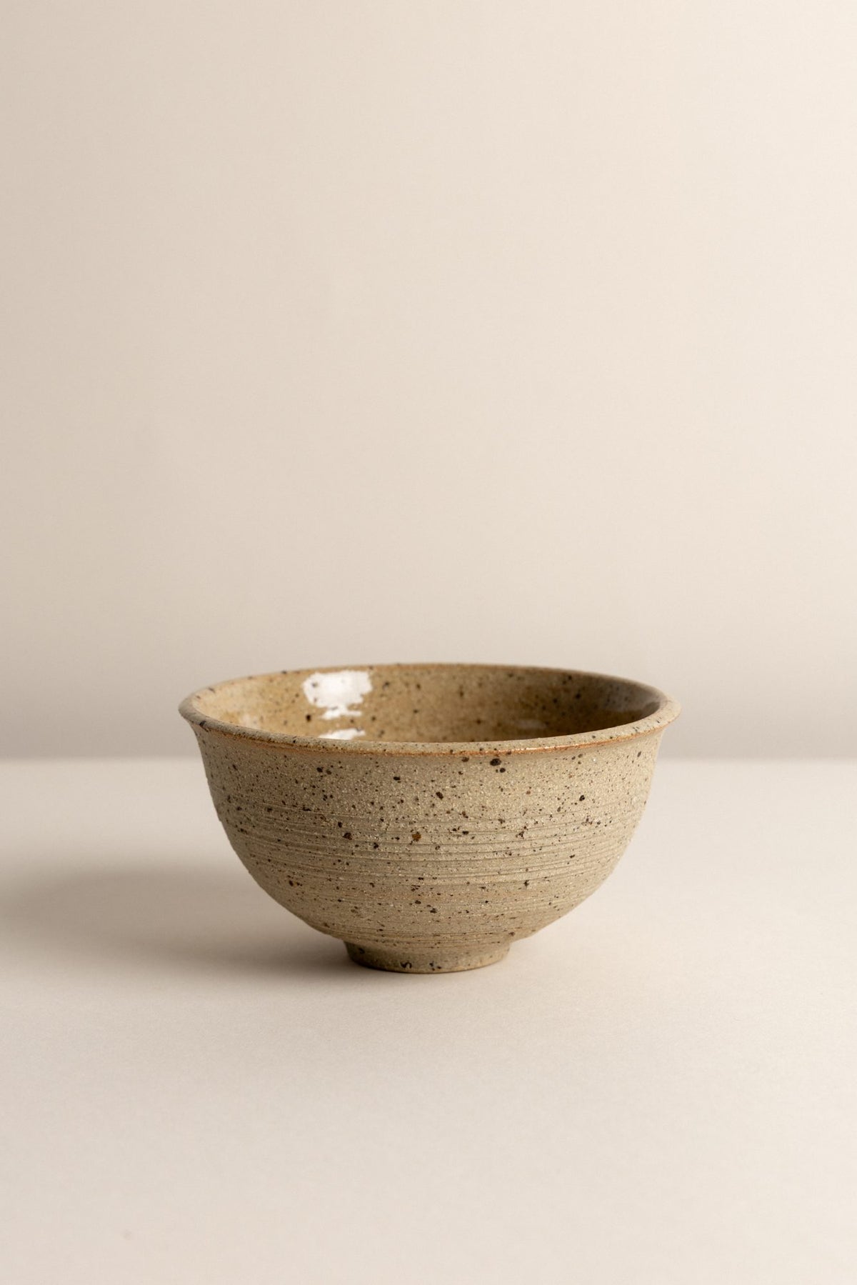 Tea Bowl, Speckled Buff, view 1