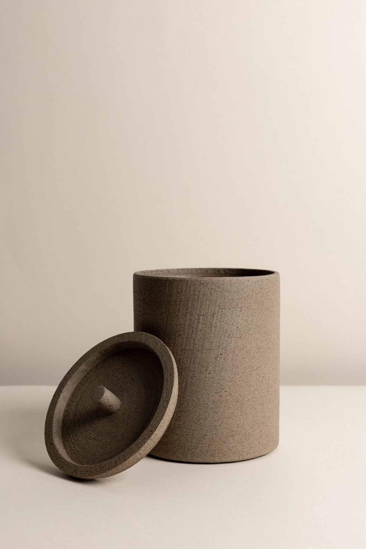 Levi Canister Grey Tall, view 2