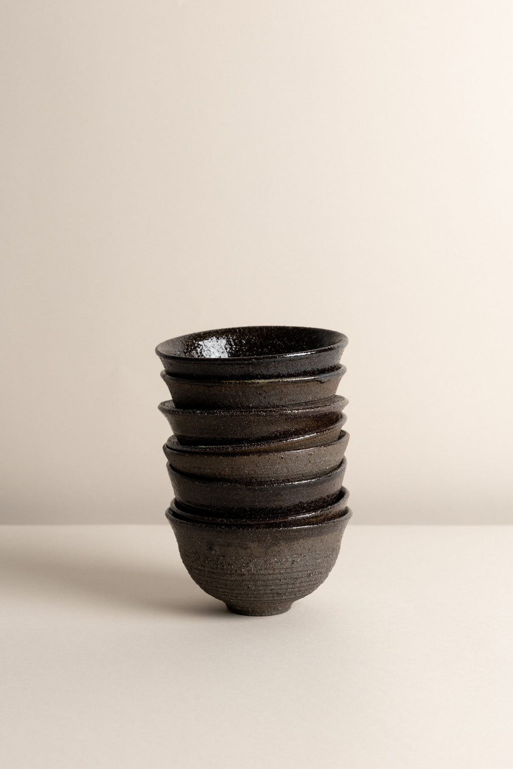Tea Bowl, Black Glaze, view 4